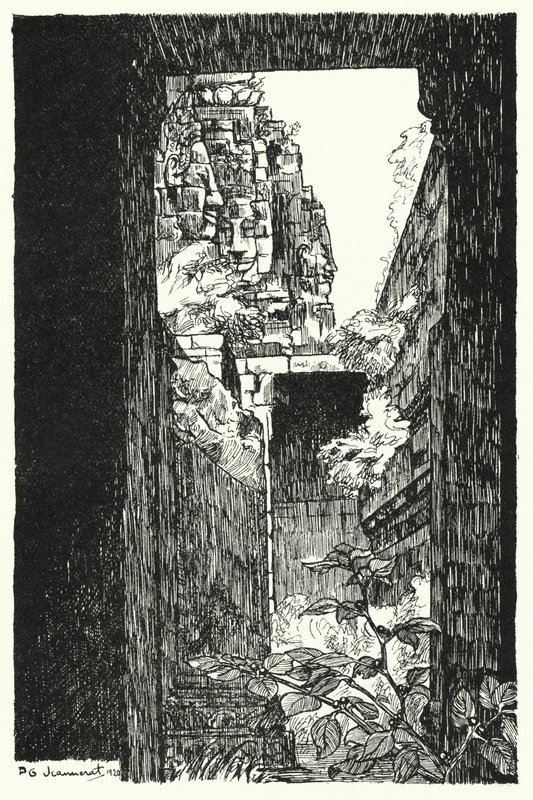 Dans le Bayon, aperçu à travers un toit effondré - Pierre Jeannerat de Beerski