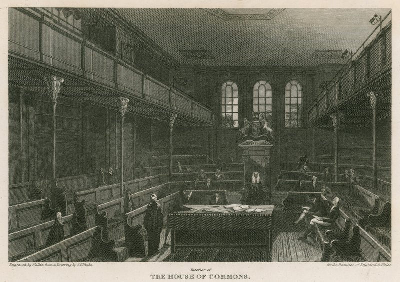 Intérieur de la Chambre des communes, Westminster, Londres - Pieter Jansz. Quast