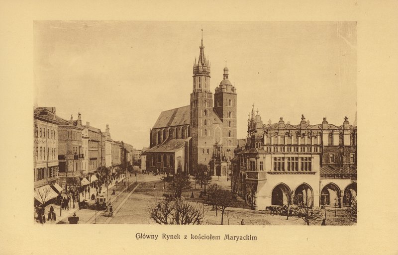 Krakow-Krakau : Place du marché principal avec l