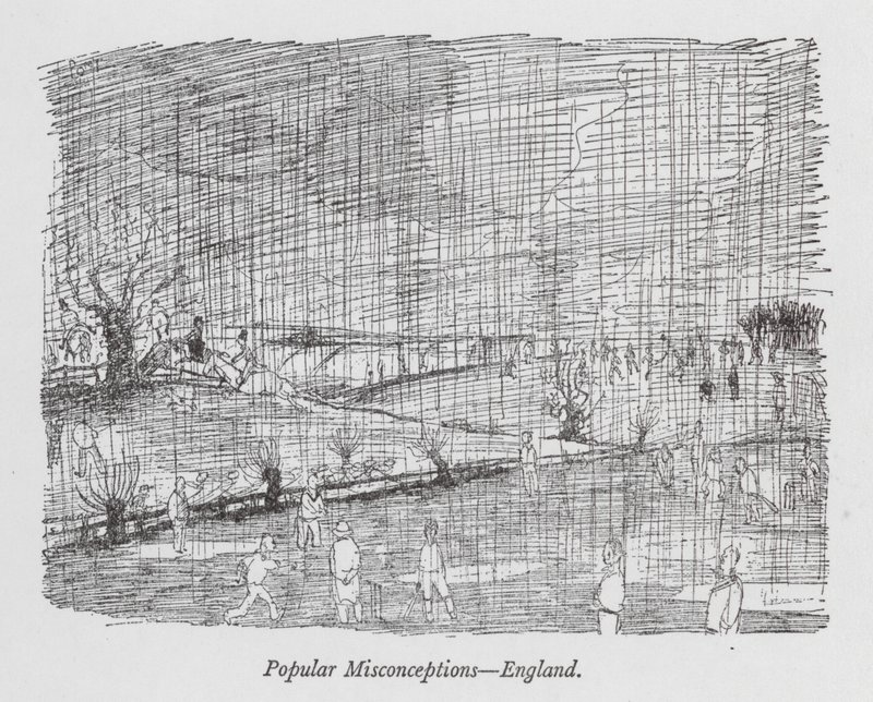 Idées fausses populaires, Angleterre (lithographie) - Pont (1908 40)