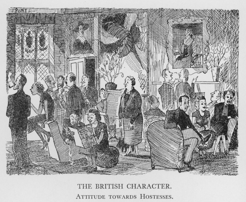Le caractère britannique, Attitude envers les hôtesses - Pont