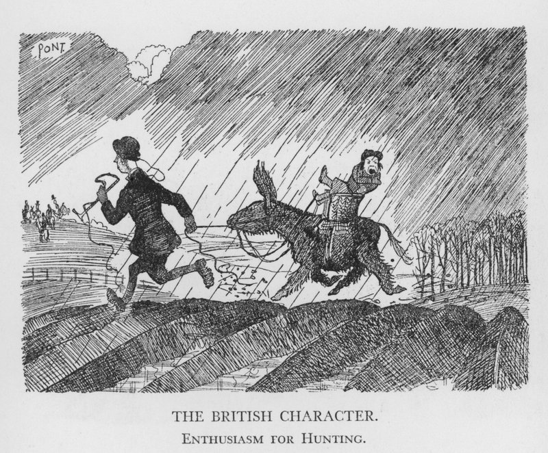 Le caractère britannique, Enthousiasme pour la chasse - Pont