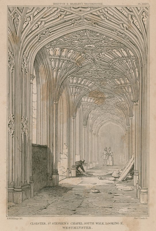 Cloître, chapelle Saint-Étienne, Westminster, vue vers l