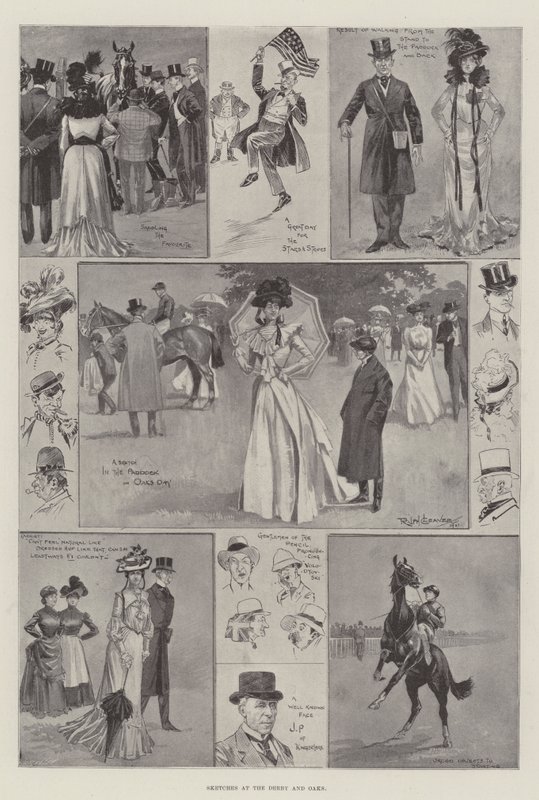 Croquis au Derby et Oaks - Ralph Cleaver