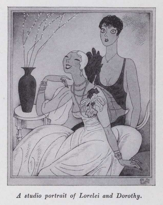 Illustration pour "But Gentlemen Marry Brunettes" par Anita Loos - Ralph Barton