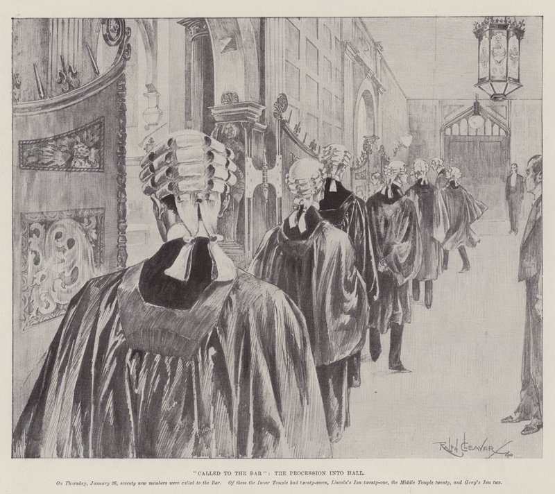 Appelé au barreau, la procession dans le hall - Ralph Cleaver