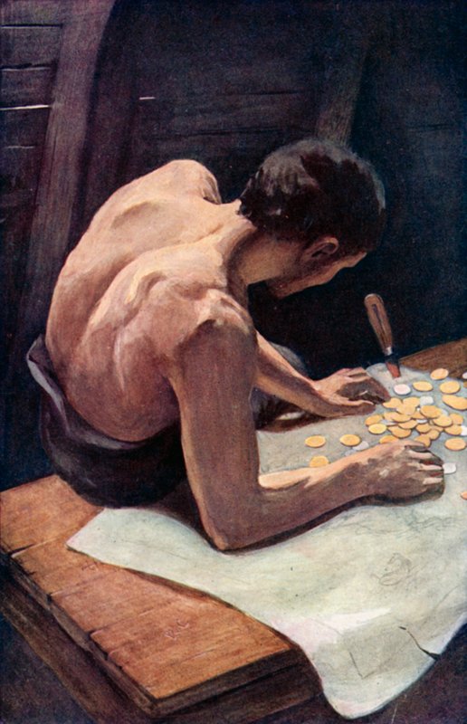 Illustration pour Robinson Crusoé de Daniel Defoe - Ralph Noel Pocock
