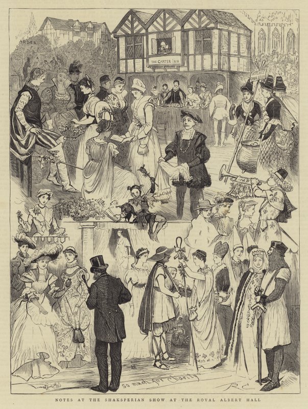 Notes au spectacle Shaksperian au Royal Albert Hall - Randolph Caldecott