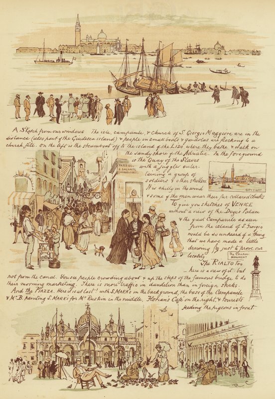 À nos amis qui ne sont jamais allés à Venise (chromolitho) - Randolph Caldecott