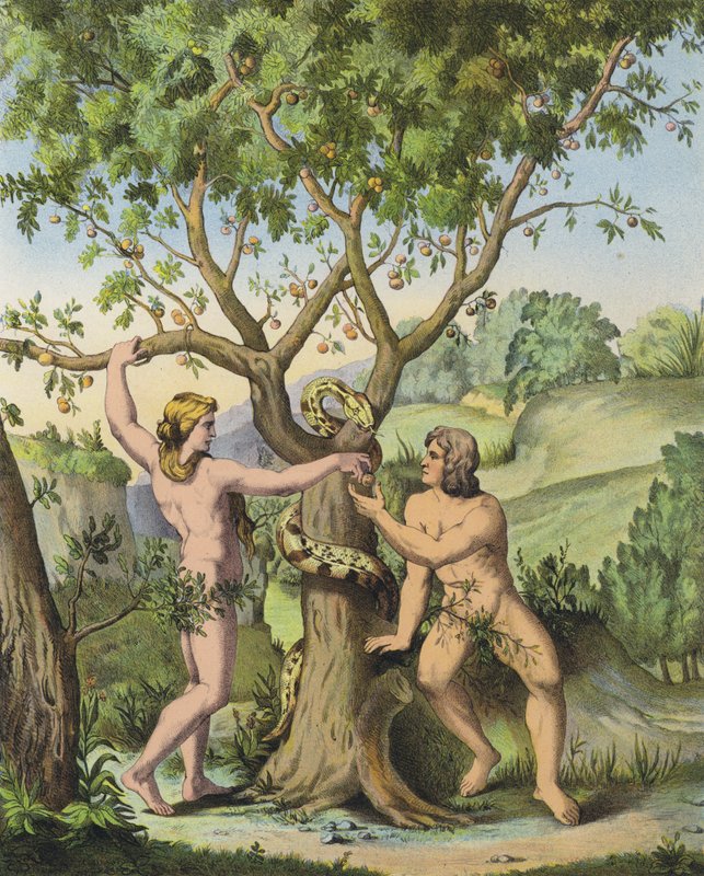 Ève présentant la pomme de l