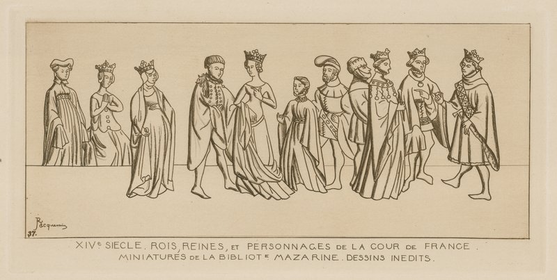 14ème siècle - rois, reines et gens de cour en France - Raphael Jacquemin