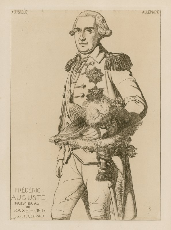 Frédéric Auguste, premier roi de Saxe, 1811 - Raphael Jacquemin
