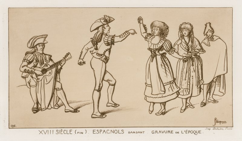 Danseurs espagnols à la fin du XVIIIe siècle - Raphael Jacquemin