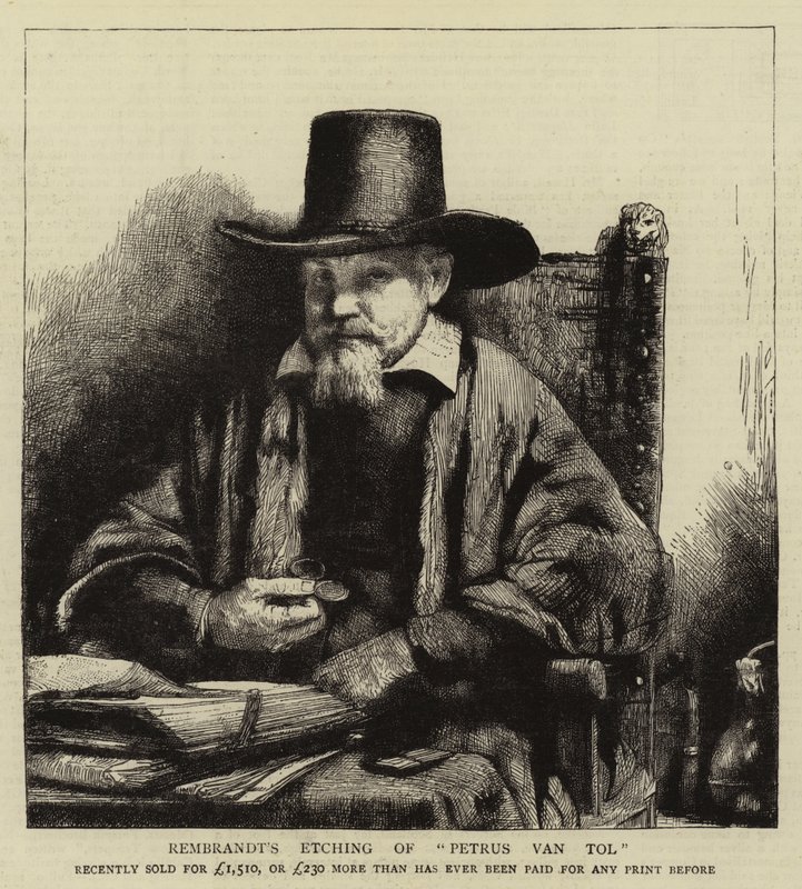 Gravure de Rembrandt de Petrus van Tol - Rembrandt van Rijn