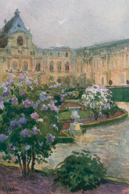 Parterre nord et chapelle, Versailles - Rene Binet