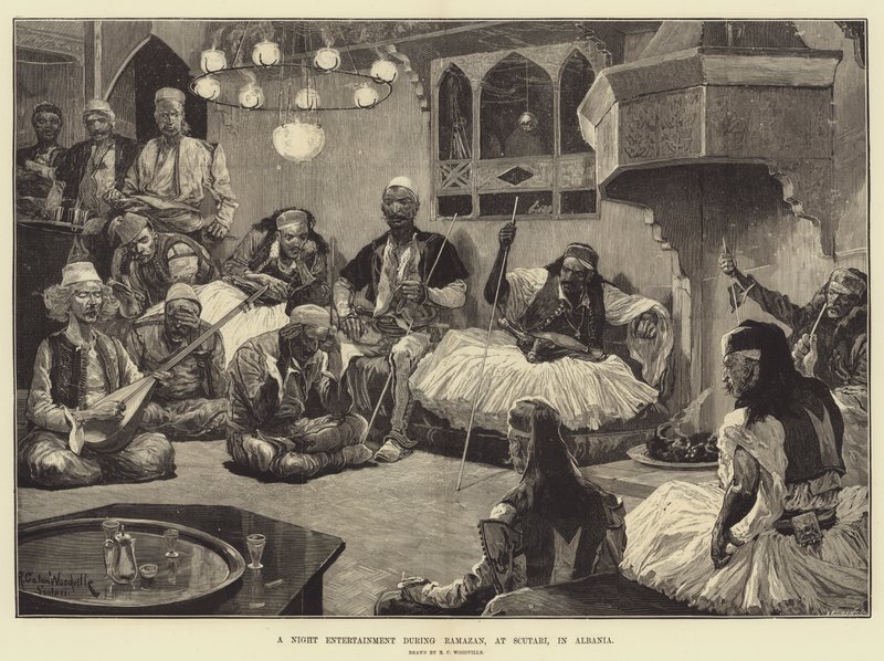 Un divertissement nocturne pendant le Ramadan, à Scutari, en Albanie - Richard Caton Woodville junior