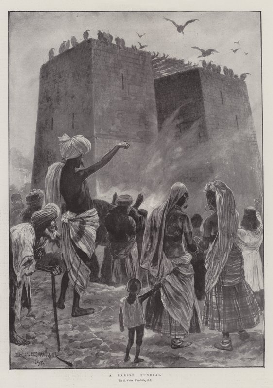 Un enterrement parsi - Richard Caton Woodville junior