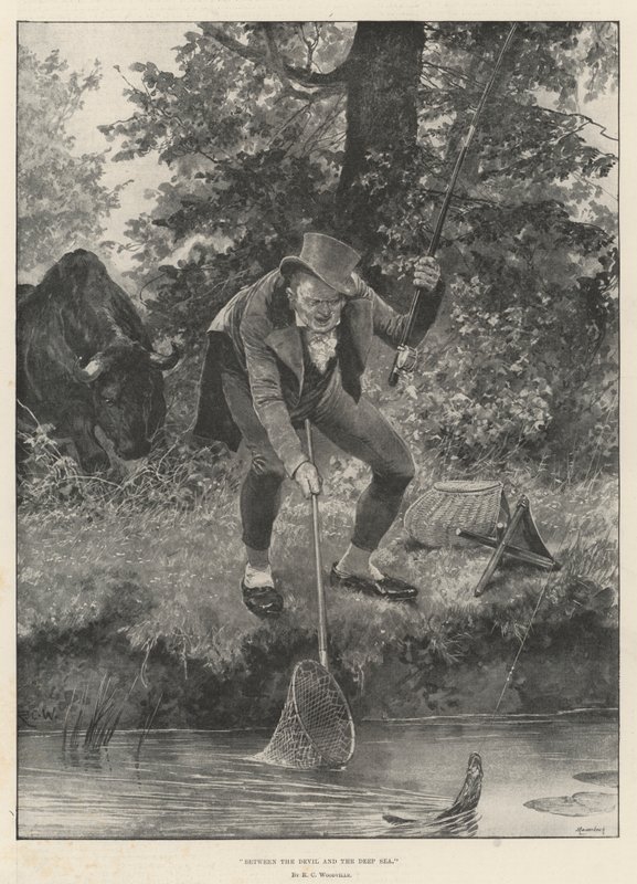 Entre le diable et la mer profonde - Richard Caton Woodville junior
