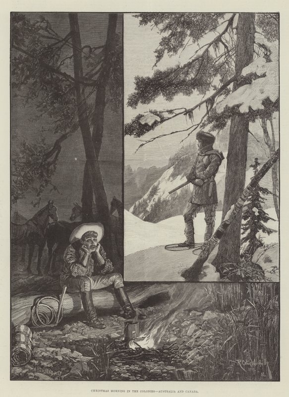 Matin de Noël dans les colonies, Australie et Canada - Richard Caton Woodville junior