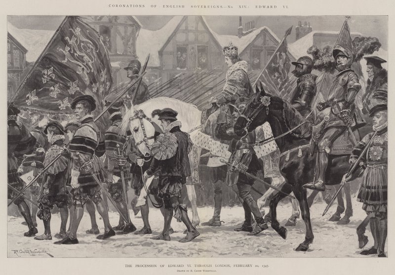 Couronnements des souverains anglais, Édouard VI - Richard Caton Woodville junior