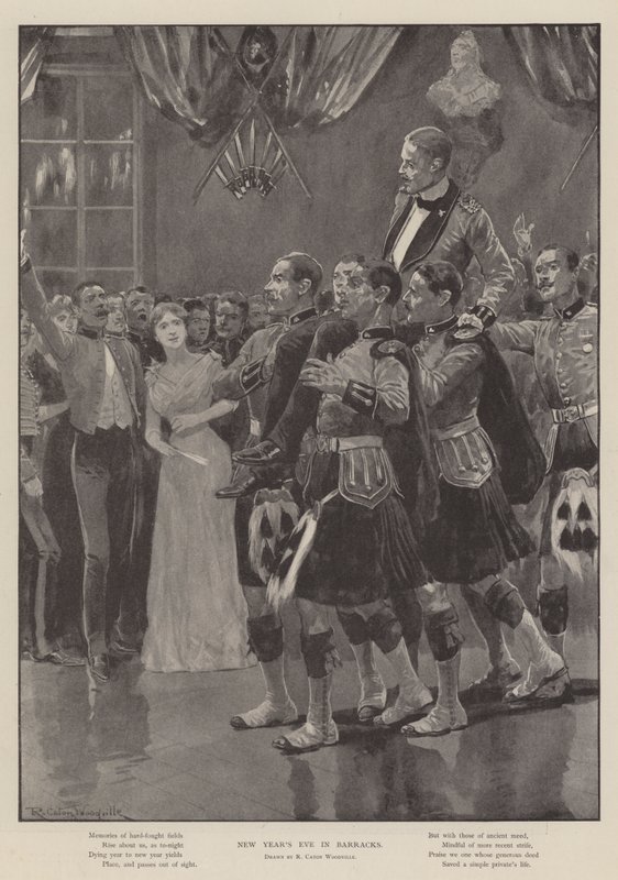 Réveillon du Nouvel An en caserne - Richard Caton Woodville junior