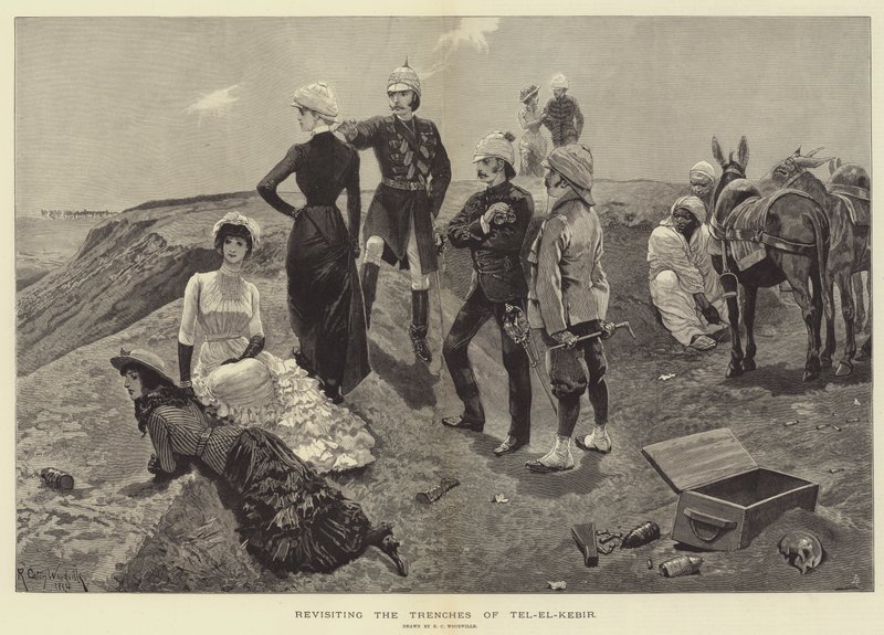 Retour dans les tranchées de Tel-el-Kebir - Richard Caton Woodville junior
