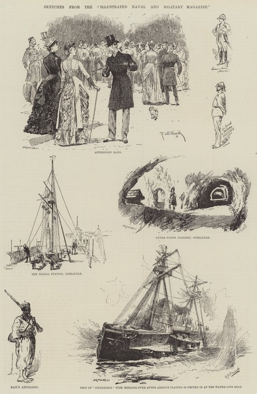 Croquis du Illustrated Naval and Military Magazine - Richard Caton Woodville junior