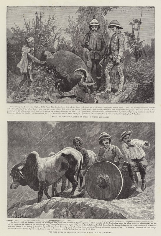 Le duc de Clarence en Inde - Richard Caton Woodville junior