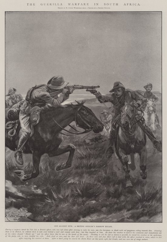 La Guerre de guérilla en Afrique du Sud - Richard Caton Woodville junior