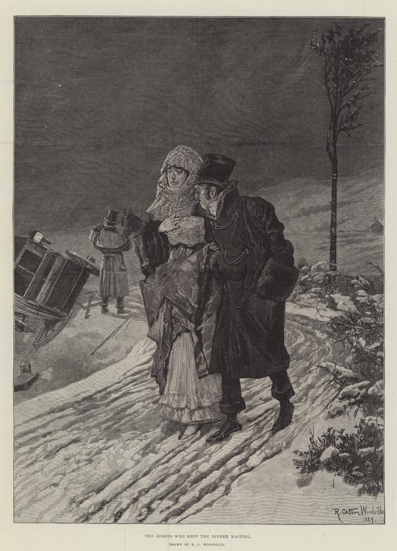 Les invités qui ont fait attendre le dîner - Richard Caton Woodville junior