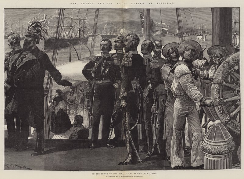 Revue navale du jubilé de la reine à Spithead - Richard Caton Woodville junior