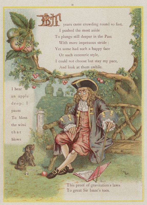 Page de Upstream par Richard Andre, Isaac Newton et la gravité - Richard Andre