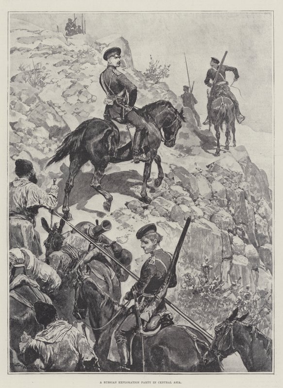 Une expédition russe en Asie centrale - Richard Caton Woodville junior