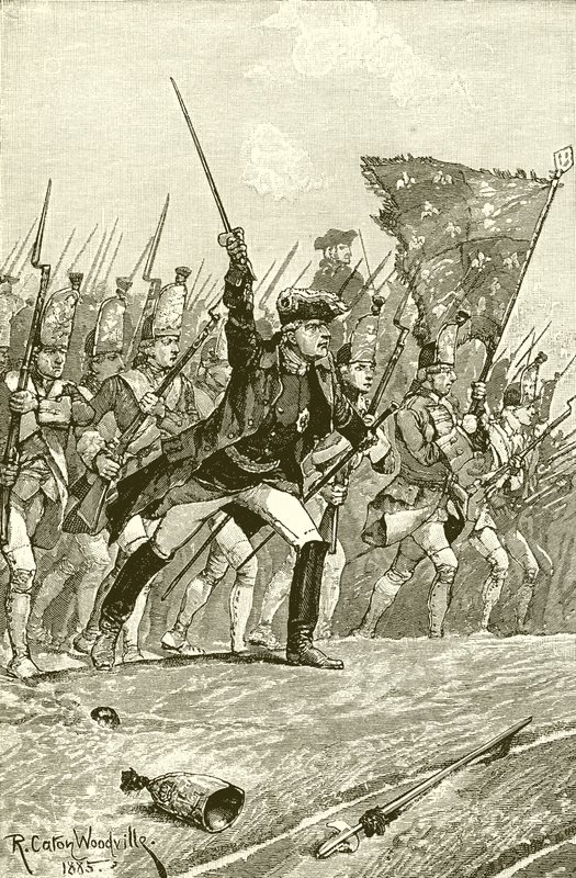 George II à Dettingen - Richard Caton Woodville junior