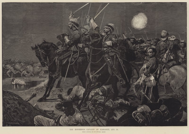 La cavalerie de la maison à Kassassin, 28 août - Richard Caton Woodville junior