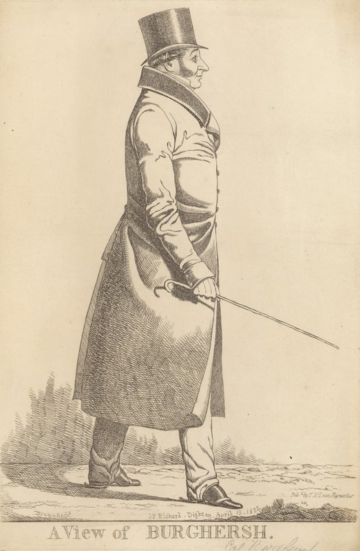 John Fane, 11e comte de Westmorland; Une vue de Burghersh - Richard Dighton