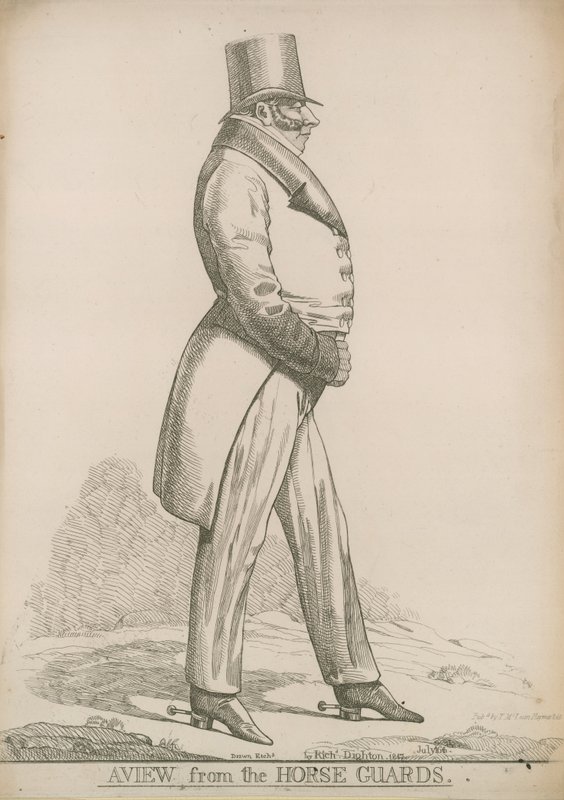 Sir Robert Bolton; Une vue des Horse Guards - Richard Dighton