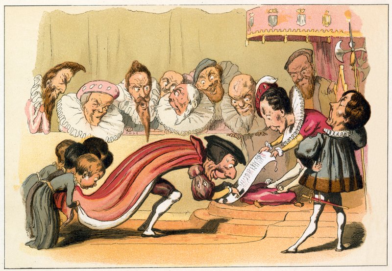 Le roi Édouard VI accorde une charte - Richard Doyle