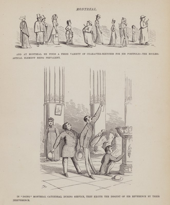 Page de La tournée américaine de Messieurs Brown, Jones et Robinson (gravure) - Richard Doyle