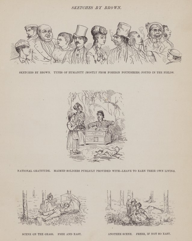 Page de La tournée américaine de Messieurs Brown, Jones et Robinson (gravure) - Richard Doyle