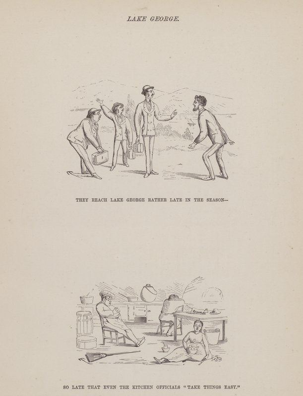 Page du Tour Américain de Messieurs Brown, Jones et Robinson (gravure) - Richard Doyle