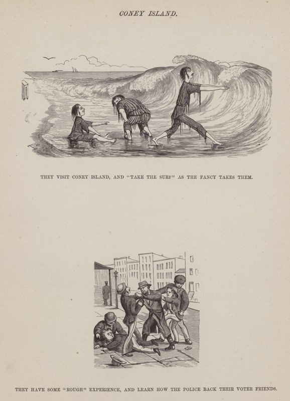 Page du Tour Américain de Messieurs Brown, Jones et Robinson (gravure) - Richard Doyle