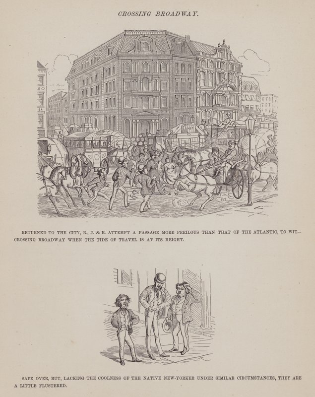Page du Tour Américain de Messieurs Brown, Jones et Robinson (gravure) - Richard Doyle