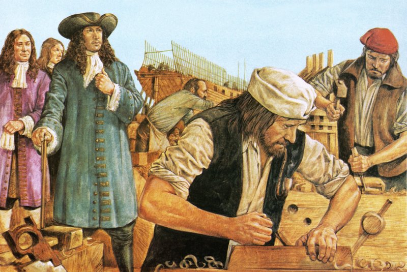 Pierre le Grand visitant un chantier naval - Richard Hook