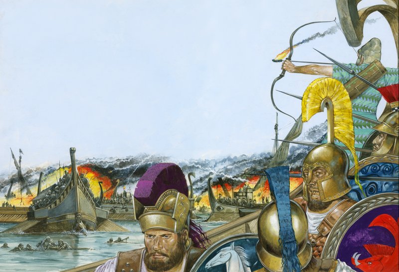 La bataille de Salamine - Richard Hook