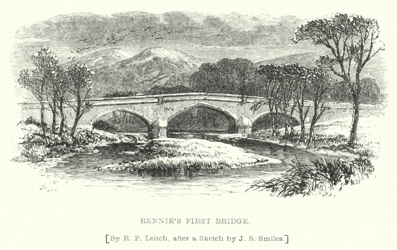 Premier pont de Rennie (gravure) - Richard Principal (after) Leitch