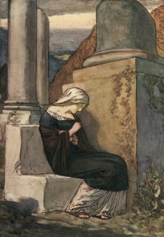 Mélancolie par John Fletcher - Robert Anning Bell