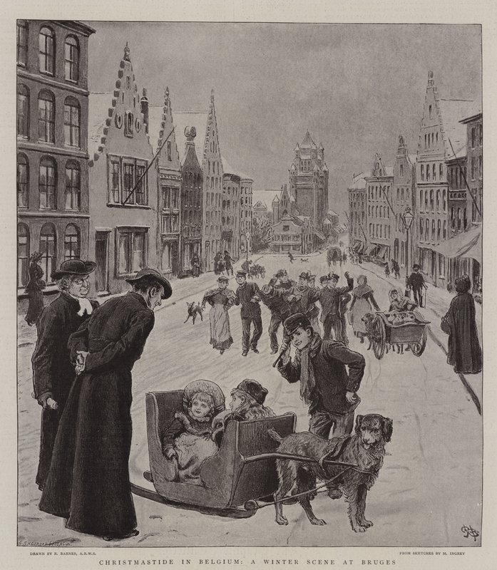Noël en Belgique, une scène d