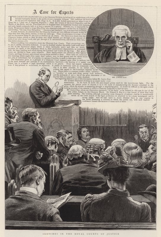Croquis dans les Cours royales de justice - Robert Barnes
