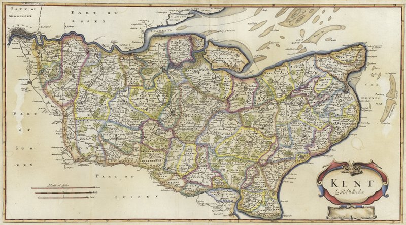 Carte du Kent - Robert Morden